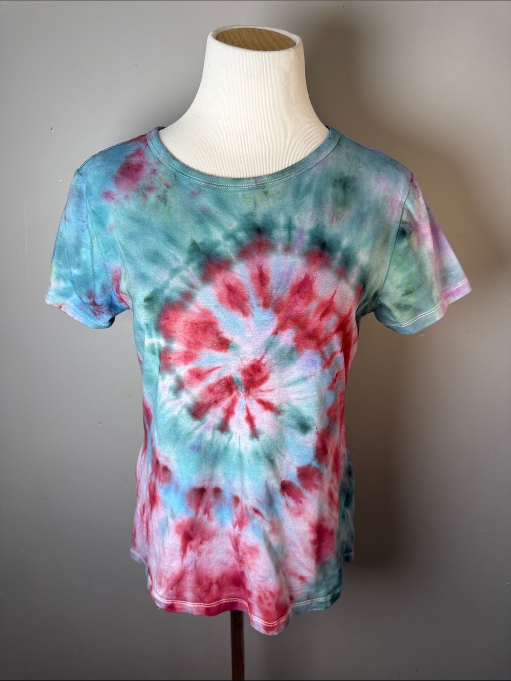 Multi-Color Spiral Tie-Dye Tee